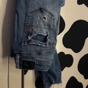 High waisted american eagle ripped jeans